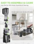 Slow Masticating Juicer with Wide Feed Chute