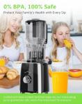 Slow Masticating Juicer with Wide Feed Chute
