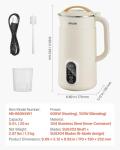 VEVOR 6-in-1 Nut Milk Maker and Beverage Machine