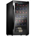 Nutrichef 28-Bottle Wine Fridge - Ultra Quiet Chiller