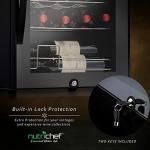 Nutrichef 28-Bottle Wine Fridge - Ultra Quiet Chiller