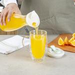 15-Ounce Double Wall Glass Travel Mug with Lid