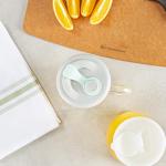 15-Ounce Double Wall Glass Travel Mug with Lid