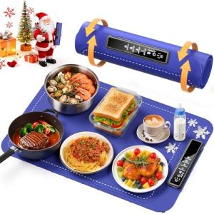 Fast Heating Silicone Food Warming Mat - Portable