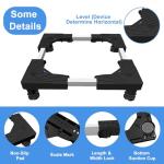 Adjustable Mini Fridge Stand with Strong Feet