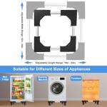 Adjustable Mini Fridge Stand with Strong Feet