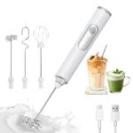 Handheld Milk Frother with USB-C Rechargeable Wand