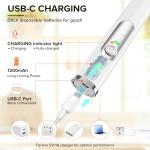 Handheld Milk Frother with USB-C Rechargeable Wand