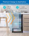 Feelfunn Mini Fridge with Glass Door - 126 Can