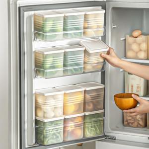 3-Pack Clear Refrigerator Organizer Bins with Lids