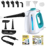Powerful Steam Cleaner with 12 Accessories and Lockable Button