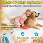 Powerful Steam Cleaner with 12 Accessories and Lockable Button