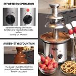 Total Chef Electric 3-Tier Chocolate Fountain
