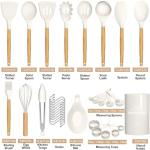 Umite Chef 33-Piece Silicone Kitchen Utensils Set