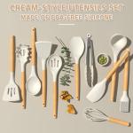 Umite Chef 33-Piece Silicone Kitchen Utensils Set