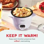 Dash Mini Rice Cooker & Steamer - Lavender