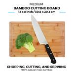 Set of 2 Bamboo Cutting Boards with Juice Groove