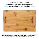 Set of 2 Bamboo Cutting Boards with Juice Groove