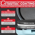 Flip Pancake Maker with Nonstick Ceramic Coating