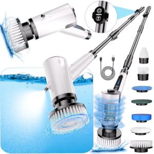 Cordless Electric Spin Scrubber with Remote Control