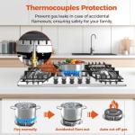 30 Inch Gas Cooktop with 5 Efficient Burners