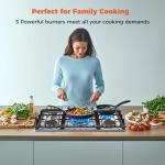 30 Inch Gas Cooktop with 5 Efficient Burners