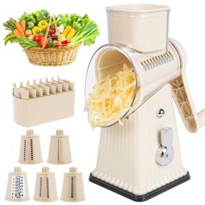 5-in-1 Manual Cheese Grater and Vegetable Slicer