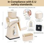 5-in-1 Manual Cheese Grater and Vegetable Slicer