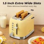 Culinaid Retro 2-Slice Toaster in Yellow