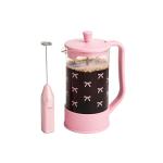Paris Hilton Pink French Press and Milk Frother Set