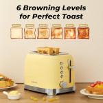 Culinaid Retro 2-Slice Toaster in Yellow