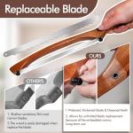 16" Sapele Wooden Serrated Bread Knife for Sourdough