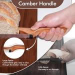 16" Sapele Wooden Serrated Bread Knife for Sourdough