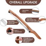 16" Sapele Wooden Serrated Bread Knife for Sourdough