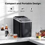 Portable Electric Ice Maker with Self-Cleaning Function
