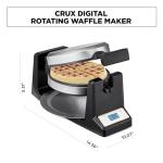 Crux Belgian Waffle Maker with LCD Display