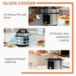 OLIXIS 6.34 Quart Multi-Function Electric Pressure Cooker