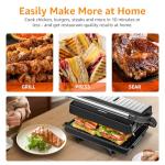 Aigostar 1000W Panini Press and Sandwich Maker