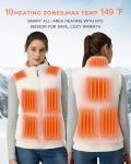 Topdot Women's Heated Fleece Vest with Battery