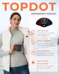 Topdot Women's Heated Fleece Vest with Battery