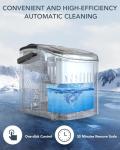 Portable Self-Cleaning Ice Maker with Scoop