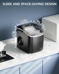 Portable Self-Cleaning Ice Maker with Scoop
