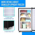 Demuller 3.2 Cu.Ft Compact Upright Freezer, Black