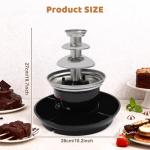 Chocolate Fondue Fountain with 6 Forks and Fruits