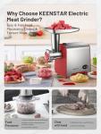 KEENSTAR 450W Electric Meat Grinder and Sausage Stuffer