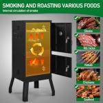 EEBABUO Vertical Charcoal Outdoor BBQ Smoker Oven