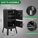 EEBABUO Vertical Charcoal Outdoor BBQ Smoker Oven