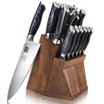 SHAN ZU Japanese Steel Knife Set with Block