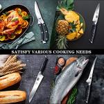 SHAN ZU Japanese Steel Knife Set with Block