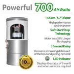 OVO Powerful Central Vacuum System with Hybrid Filtration